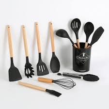 premium wooden and silicon spoon - 3
